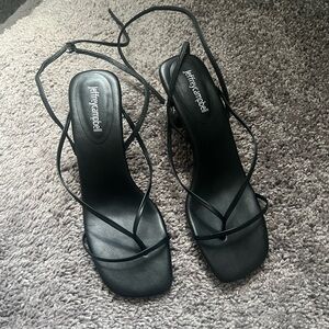 Jeffrey Campbell Black Strappy Heels